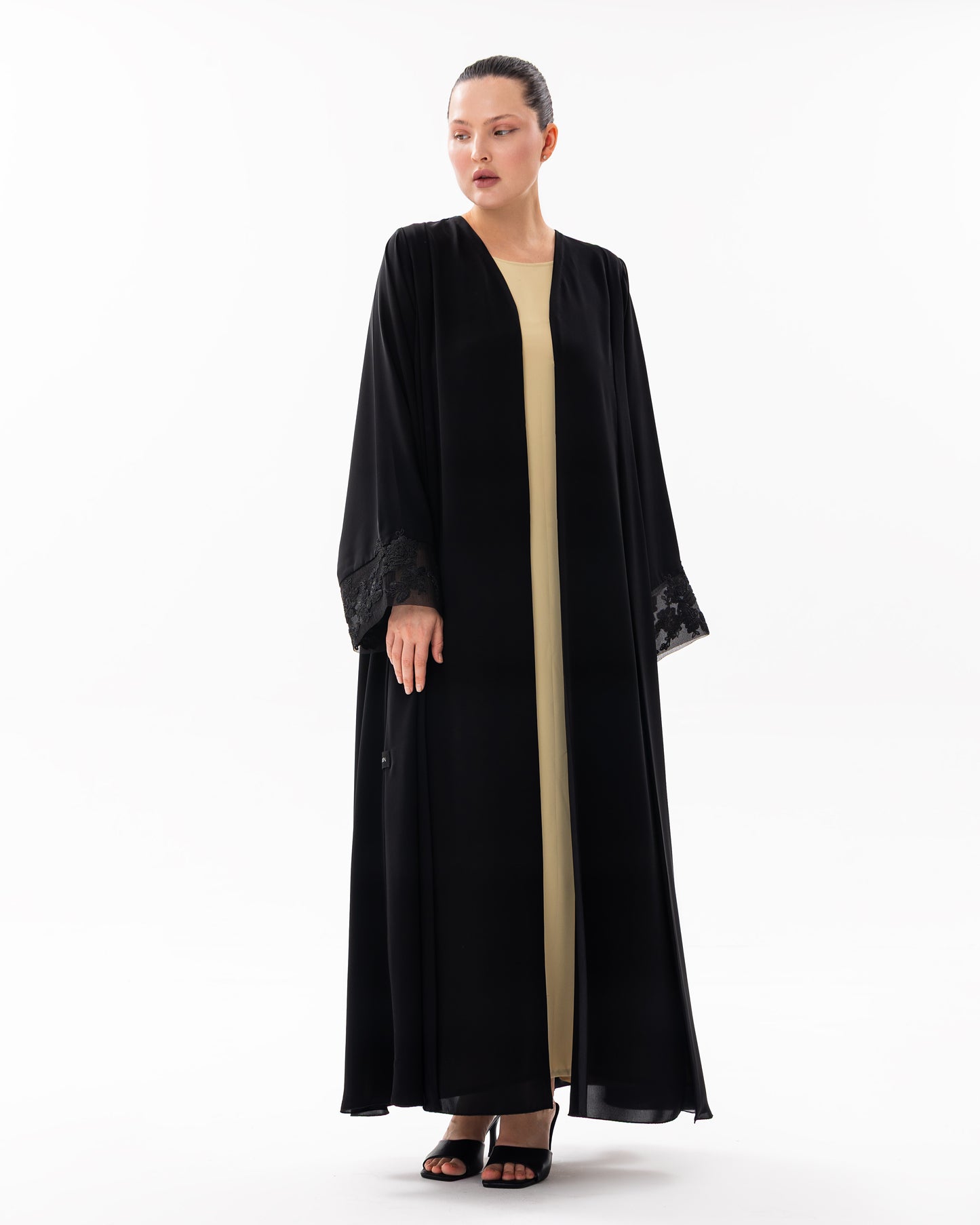 Abaya with Lace work