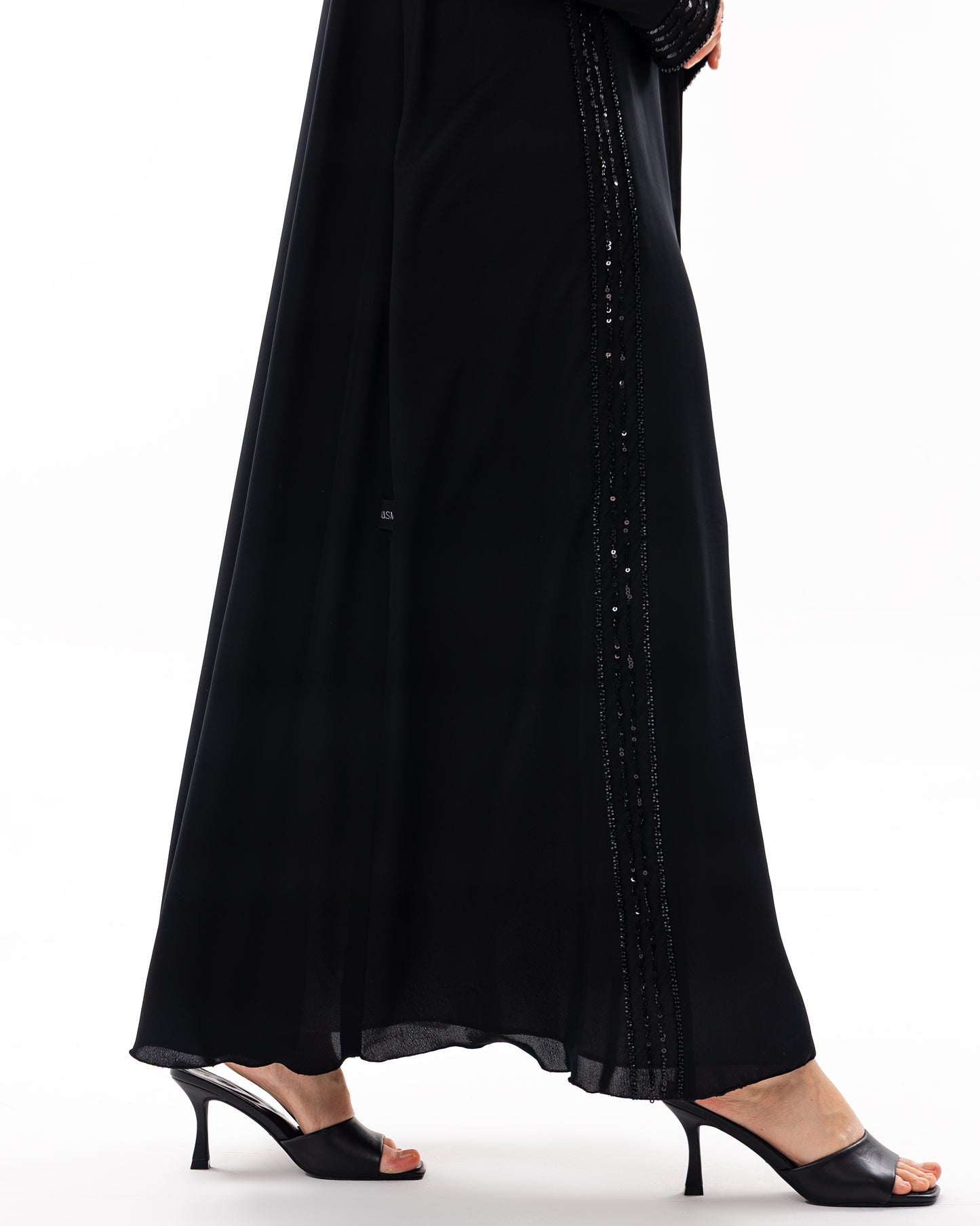 Jasmin Bead Work High-Neck Abaya