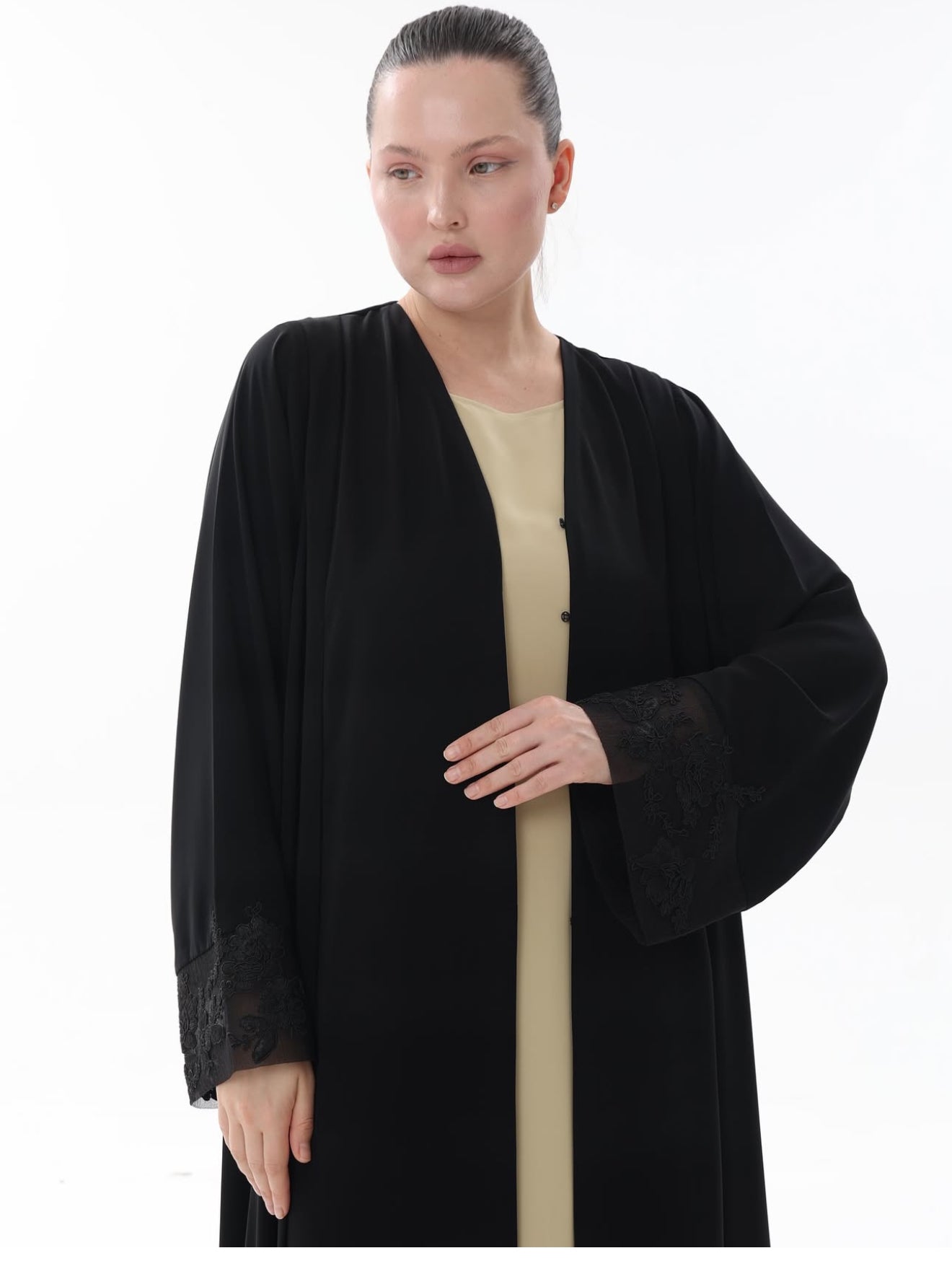 Abaya with Lace work