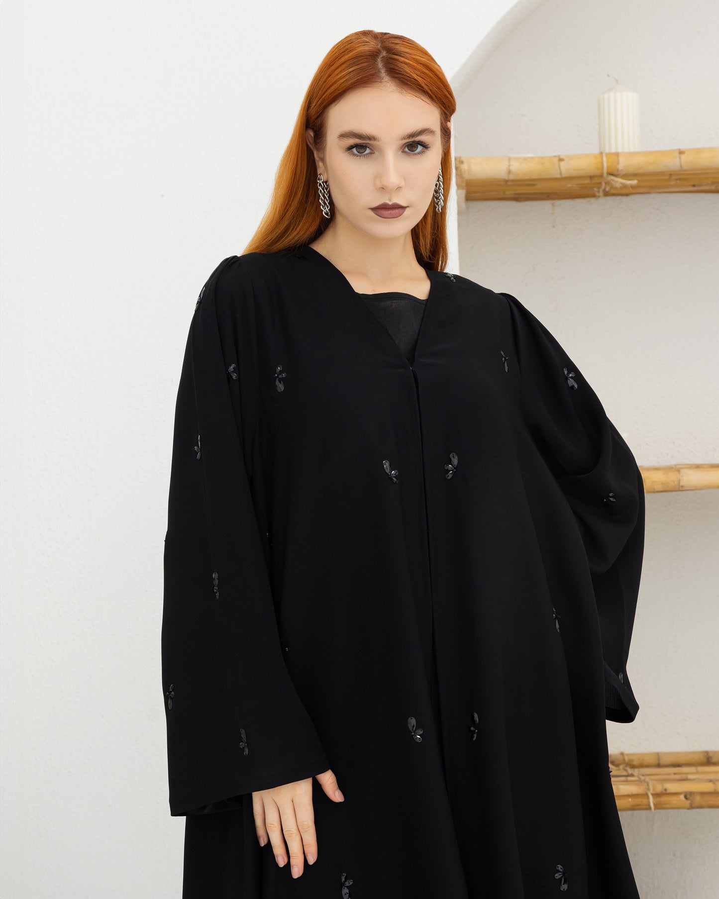 Butterfly  Work Abaya and Sheila