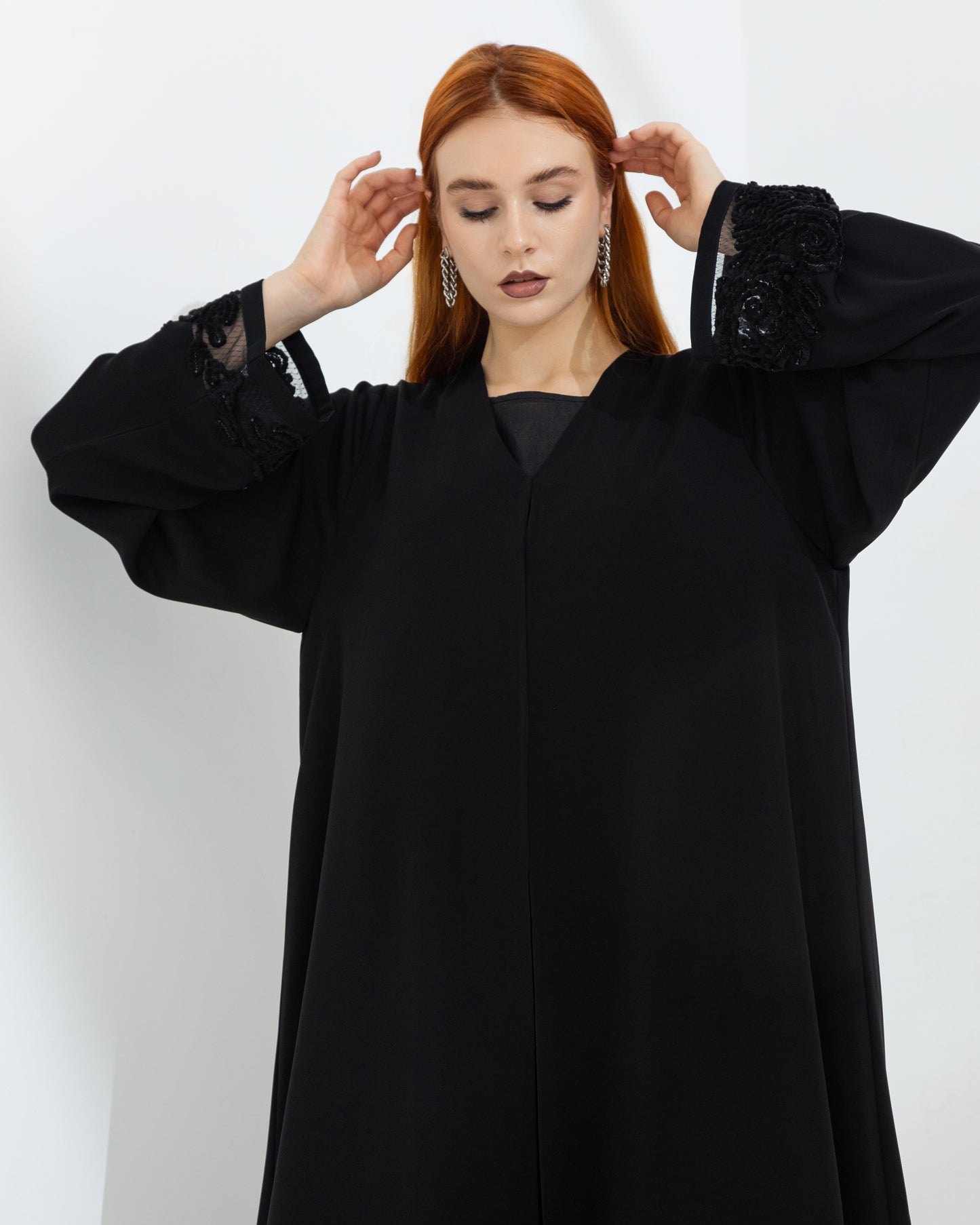 Velvet Work Abaya & Sheila