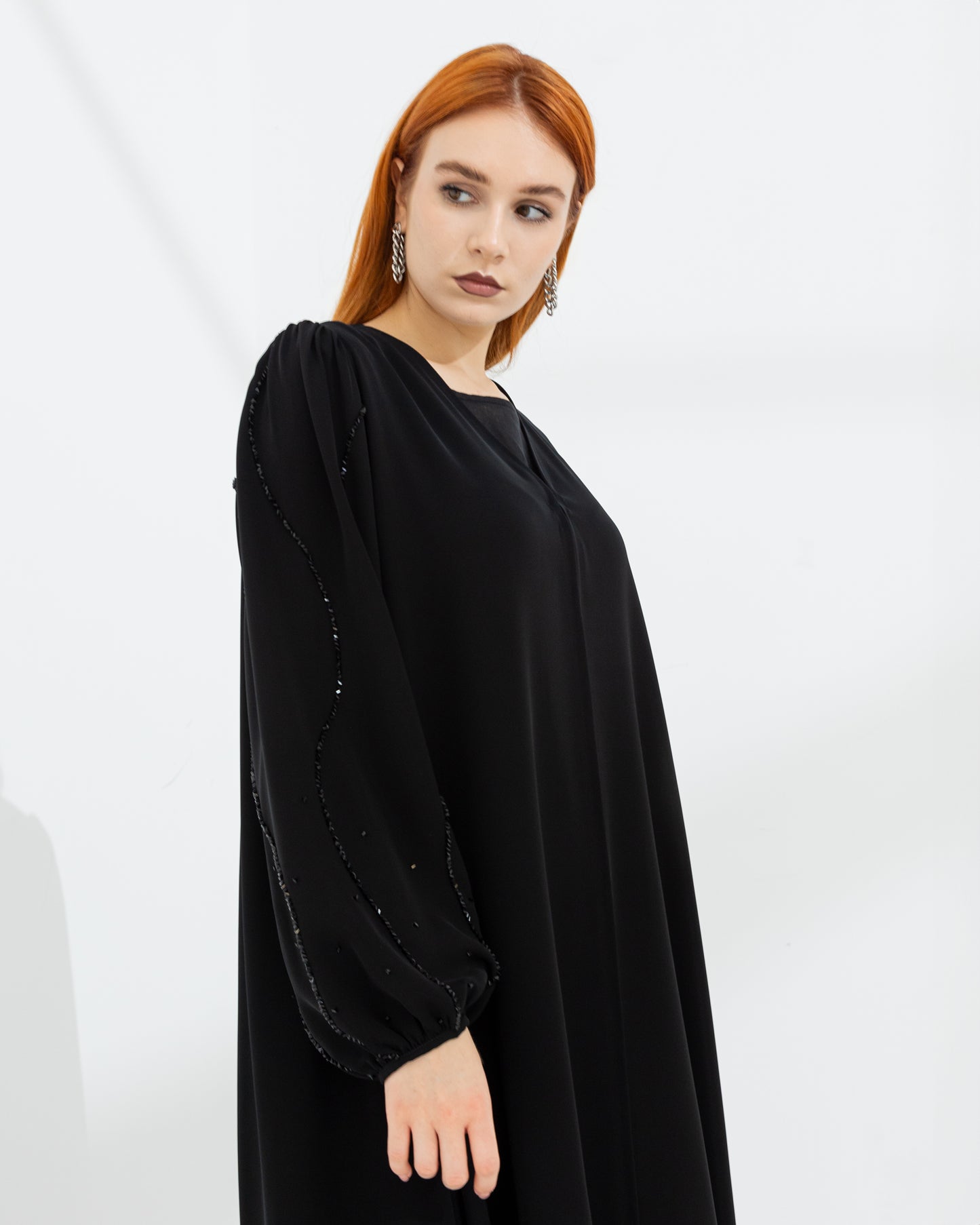 Beads Along Sleeves