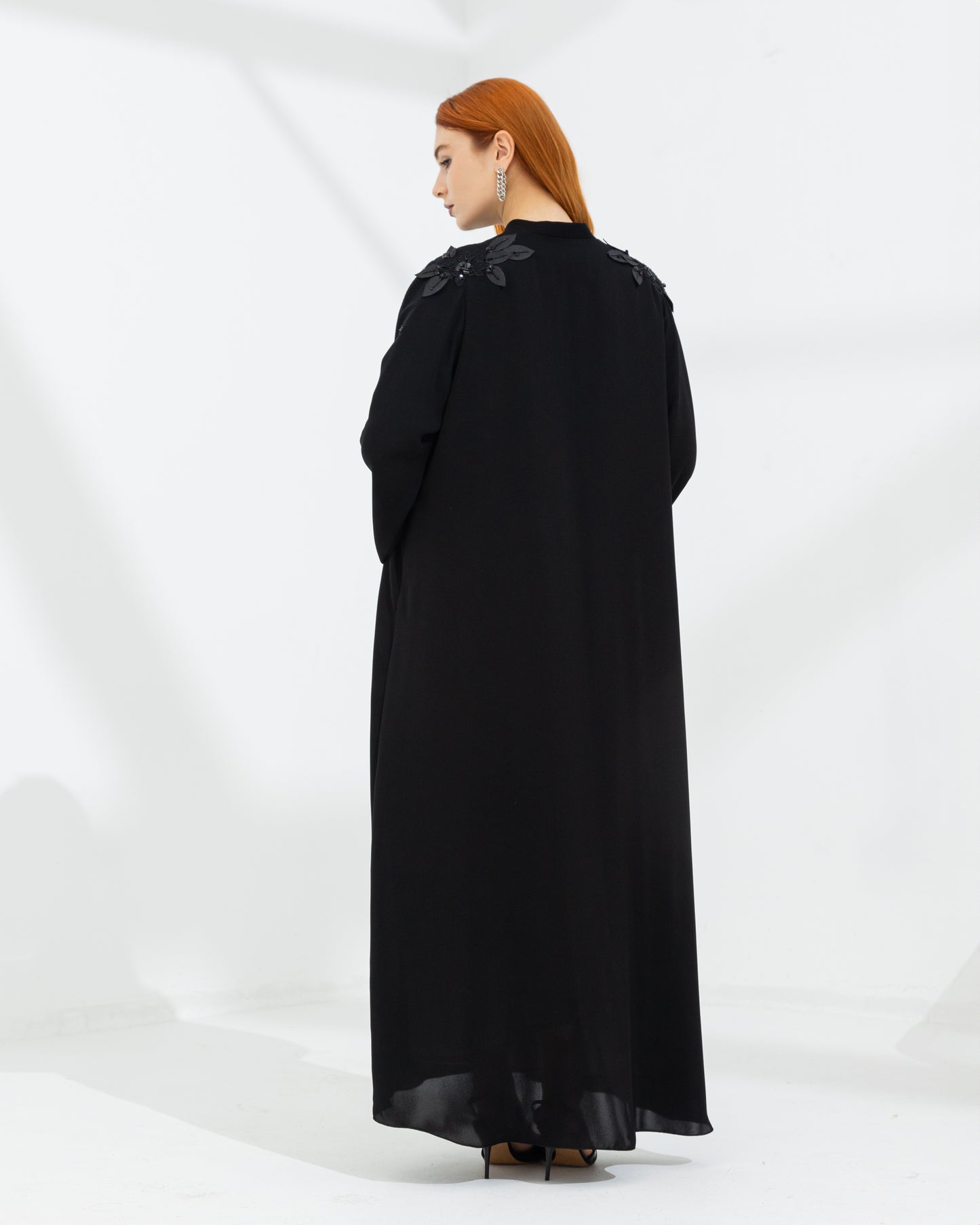 Abaya with Work on Sleeves