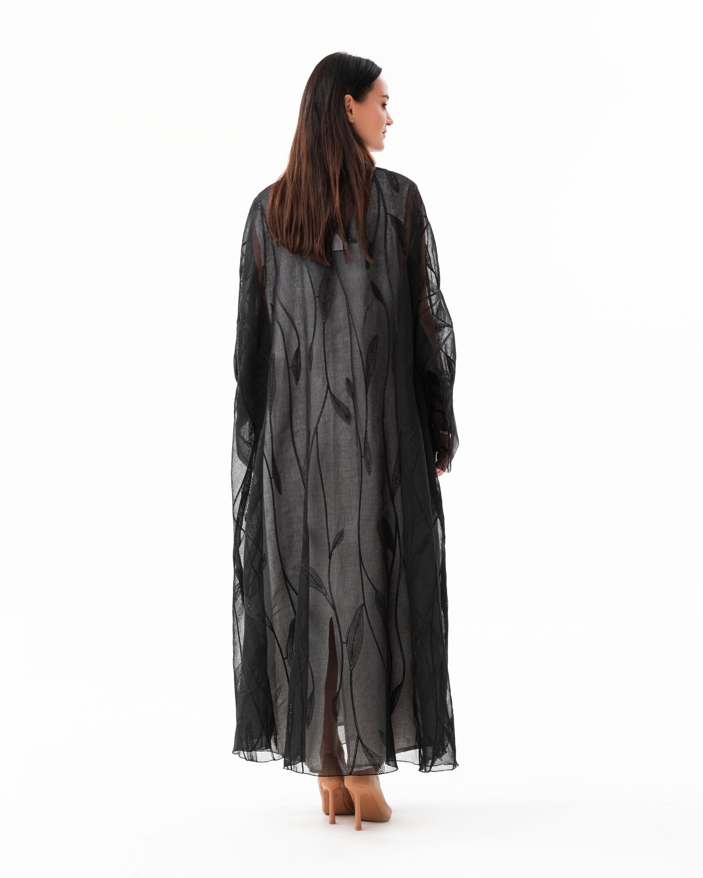 Occasions Abaya made of embroidered fabric