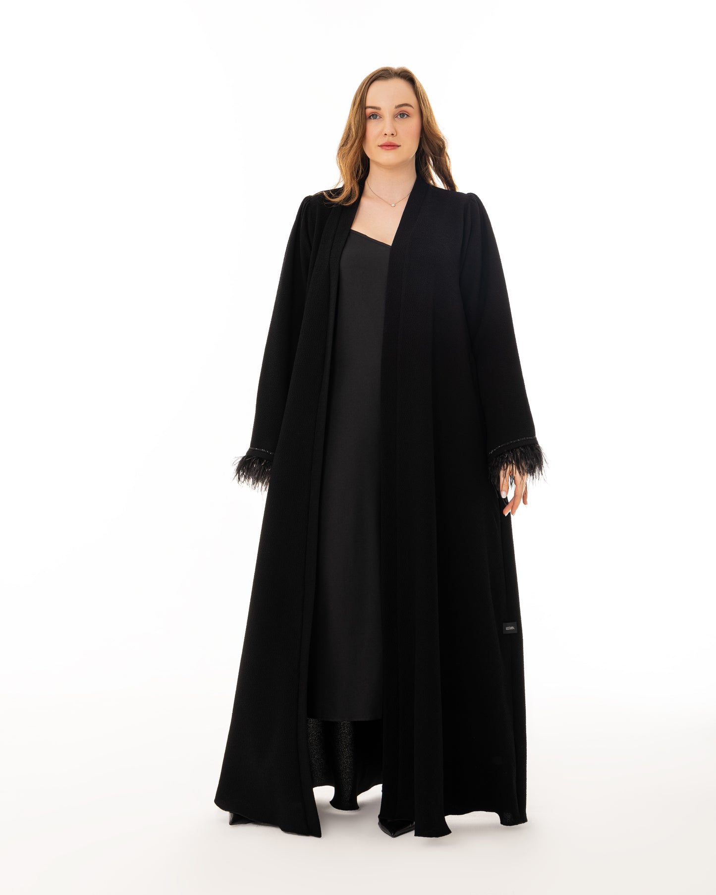 Feather Design Abaya