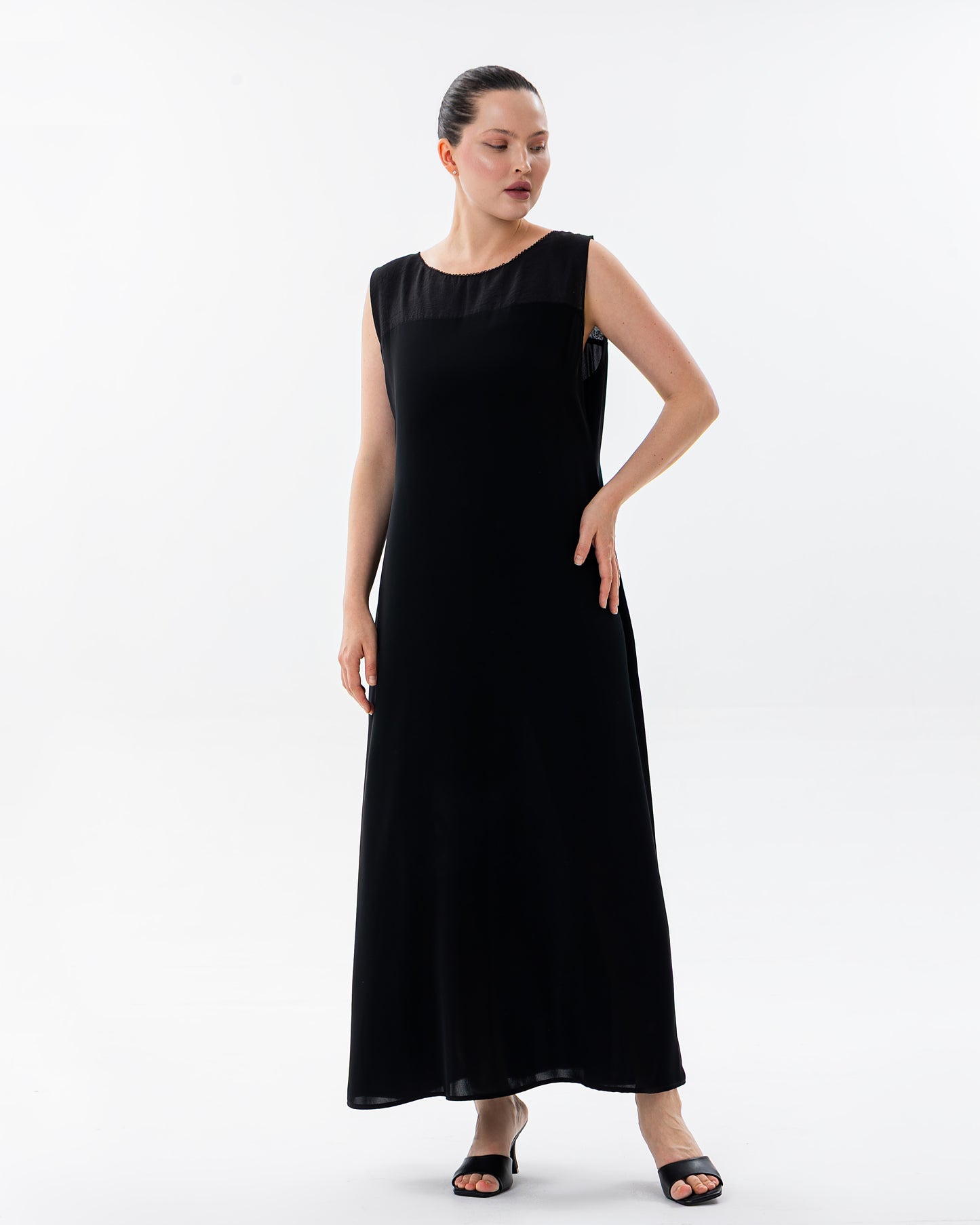 Dress 2 Fabric Combination &amp; Embroidery&nbsp;